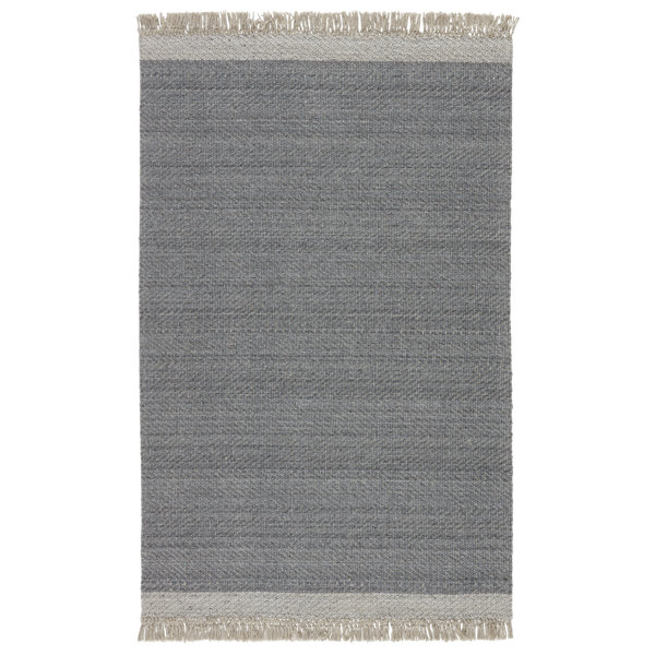 Joss & Main Wisteria Handmade Flatweave Gray/Cream/Brown Rug Wayfair